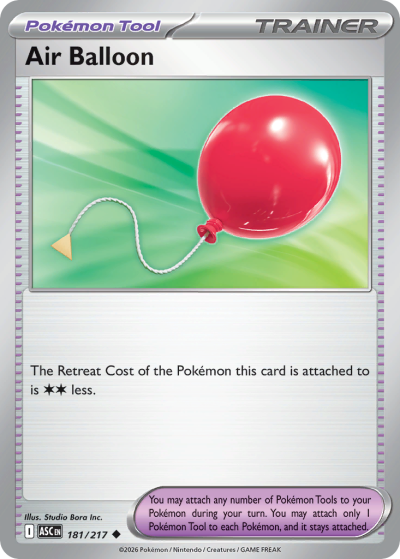 Air Balloon 181/217 Ascended Heroes Pokemon card