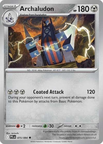 Archaludon 75/94 Phantasmal Flames Pokemon card