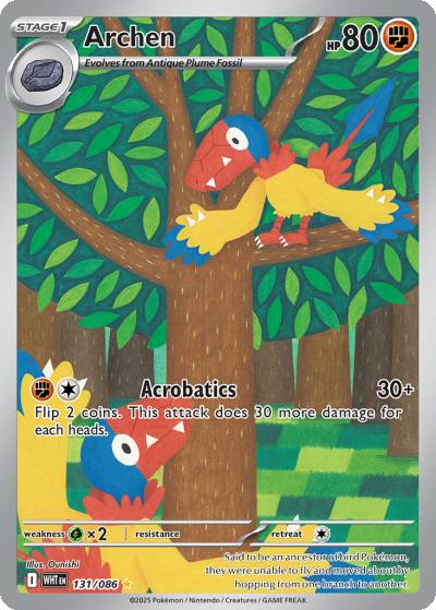 Archen 131/86 White Flare Pokemon card