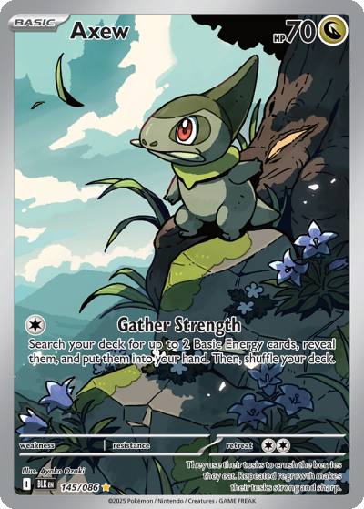 Axew 145/86 Black Bolt Pokemon card