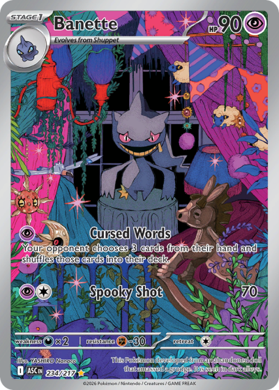Banette 234/217 Ascended Heroes Pokemon card