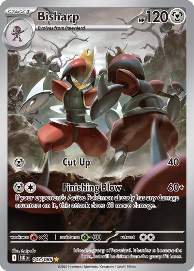 Bisharp 143/86 Black Bolt Pokemon card