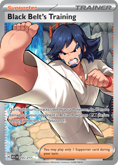 Black Belt's Training 255/217 Ascended Heroes Pokemon card