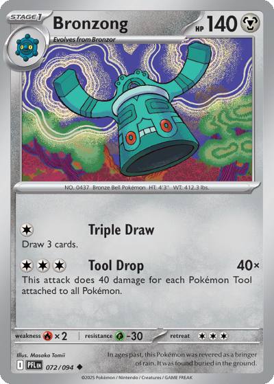Bronzong 72/94 Phantasmal Flames Pokemon card