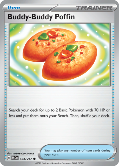 Buddy-Buddy Poffin 184/217 Ascended Heroes Pokemon card