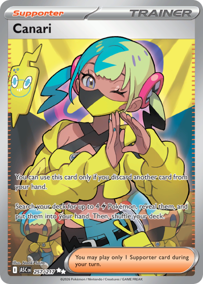 Canari 257/217 Ascended Heroes Pokemon card