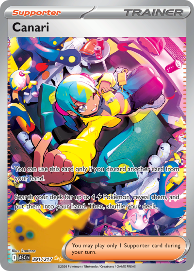Canari 291/217 Ascended Heroes Pokemon card