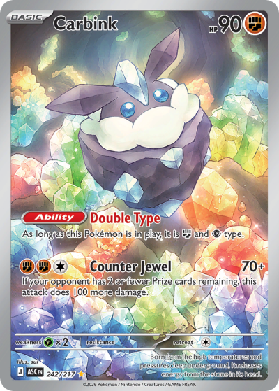 Carbink 242/217 Ascended Heroes Pokemon card