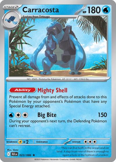 Carracosta 23/86 Black Bolt Pokemon card