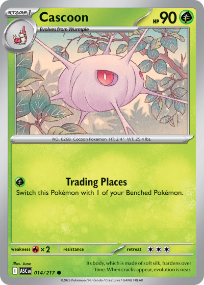 Cascoon 14/217 Ascended Heroes Pokemon card