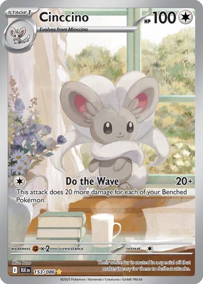 Cinccino 153/86 Black Bolt Pokemon card
