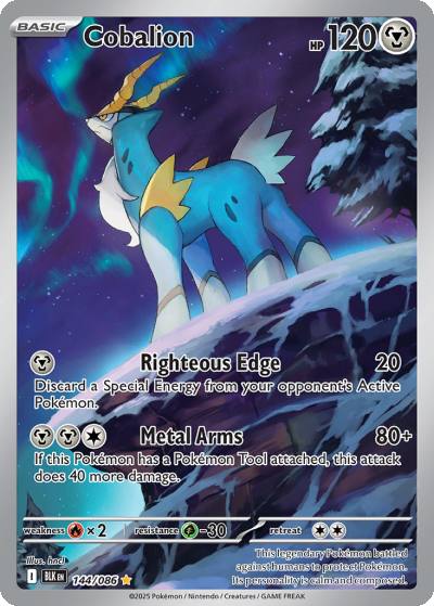 Cobalion 144/86 Black Bolt Pokemon card