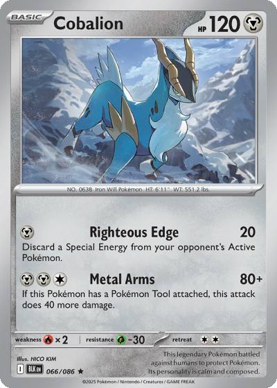 Cobalion 66/86 Black Bolt Pokemon card