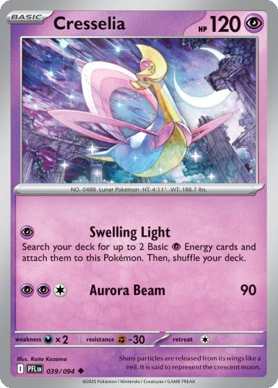 Cresselia 39/94 Phantasmal Flames Pokemon card