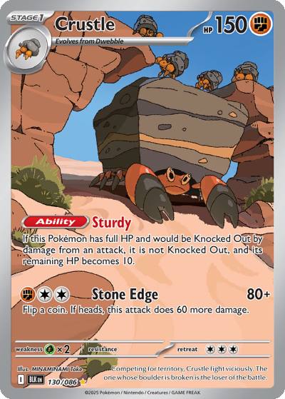 Crustle 130/86 Black Bolt Pokemon card