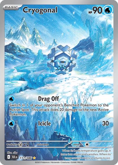 Cryogonal 111/86 Black Bolt Pokemon card