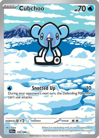Cubchoo 109/86 Black Bolt Pokemon card