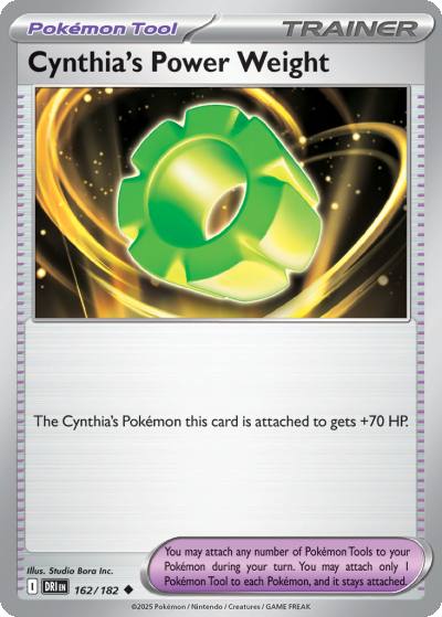 Cynthia's Power Weight 162/182 Destined Rivals Pokemon card