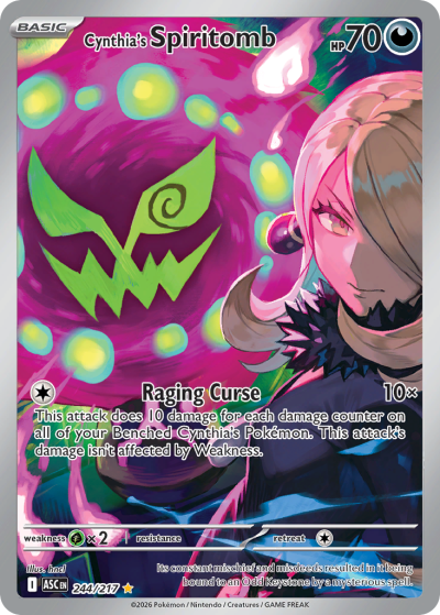 Cynthia's Spiritomb 244/217 Ascended Heroes Pokemon card