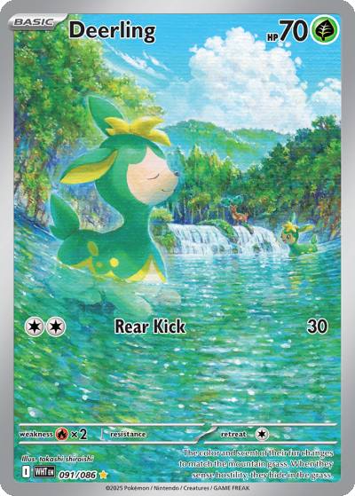 Deerling 91/86 White Flare Pokemon card