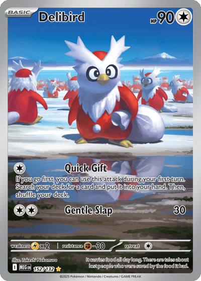 Delibird 152/132 Mega Evolution Pokemon card
