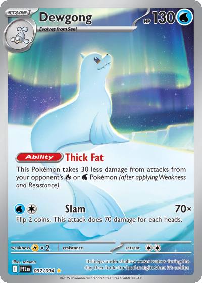 Dewgong 97/94 Phantasmal Flames Pokemon card
