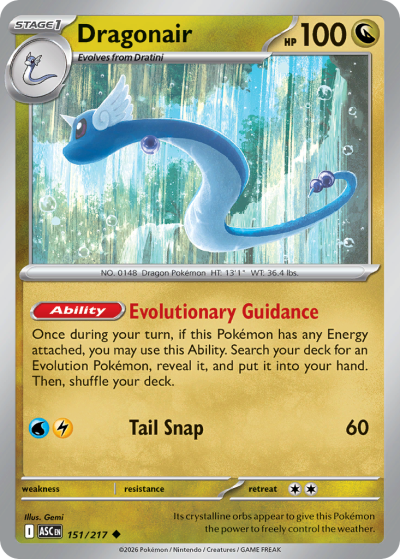 Dragonair 151/217 Ascended Heroes Pokemon card