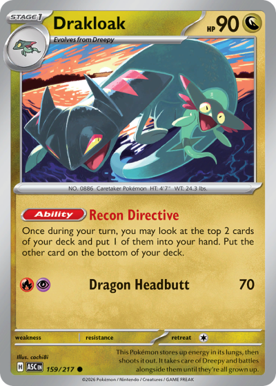 Drakloak 159/217 Ascended Heroes Pokemon card