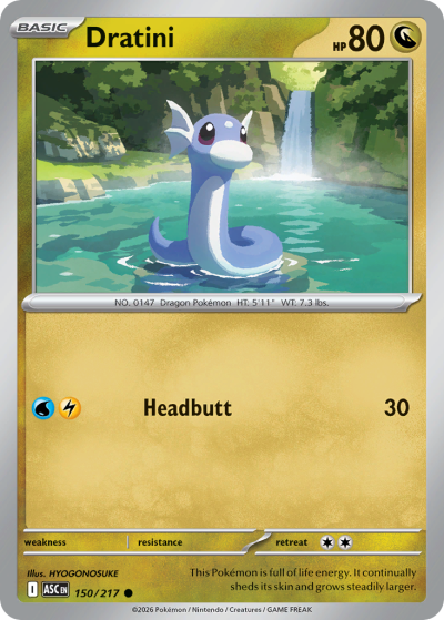 Dratini 150/217 Ascended Heroes Pokemon card
