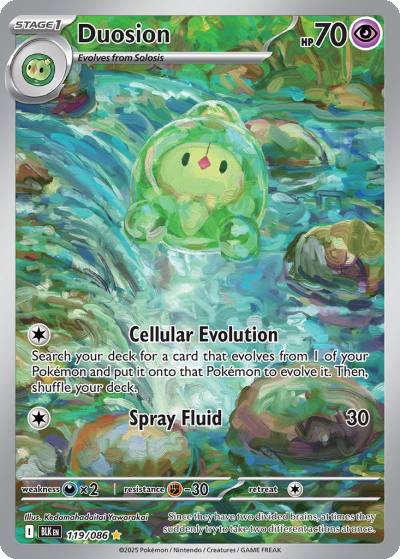 Duosion 119/86 Black Bolt Pokemon card