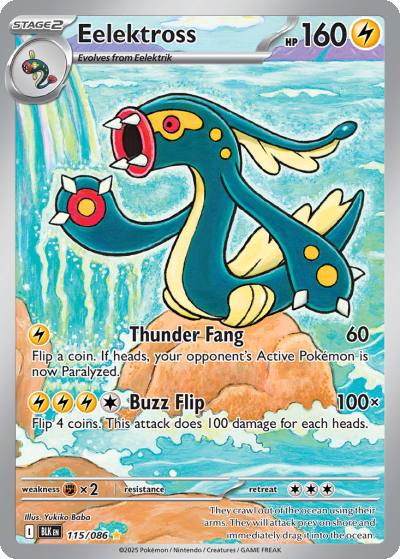 Eelektross 115/86 Black Bolt Pokemon card