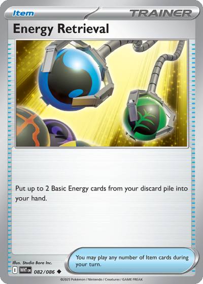 Energy Retrieval 82/86 White Flare Pokemon card