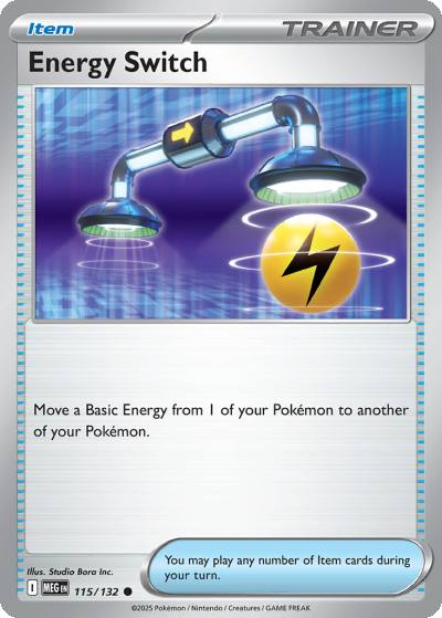 Energy Switch 115/132 Mega Evolution Pokemon card