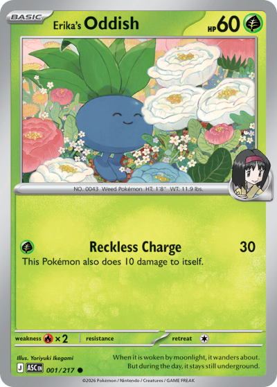 Erika's Oddish 1/217 Ascended Heroes Pokemon card