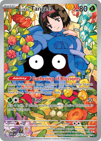 Erika's Tangela 218/217 Ascended Heroes Pokemon card