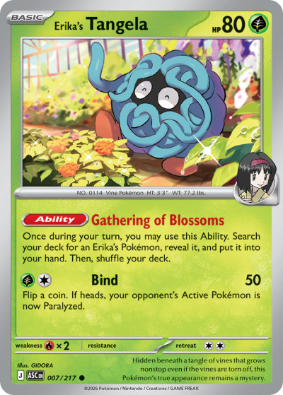 Erika's Tangela 7/217 Ascended Heroes Pokemon card