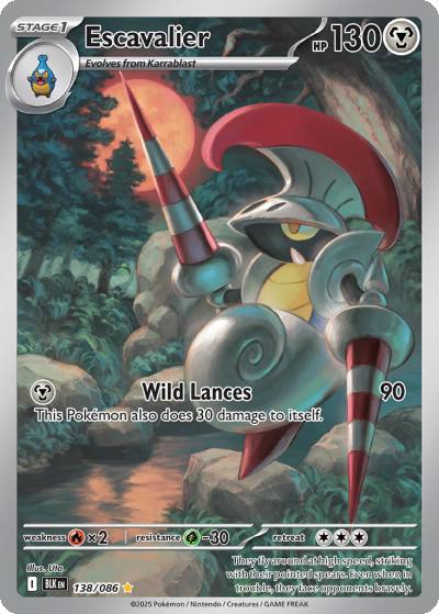 Escavalier 138/86 Black Bolt Pokemon card