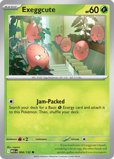 Exeggcute 4/132 Mega Evolution Pokemon card