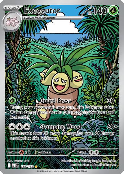 Exeggutor 135/132 Mega Evolution Pokemon card