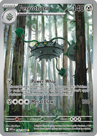 Ferrothorn 149/86 White Flare Pokemon card