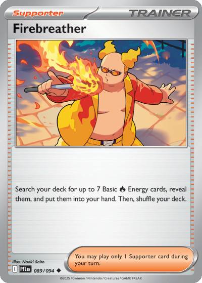 Firebreather 89/94 Phantasmal Flames Pokemon card