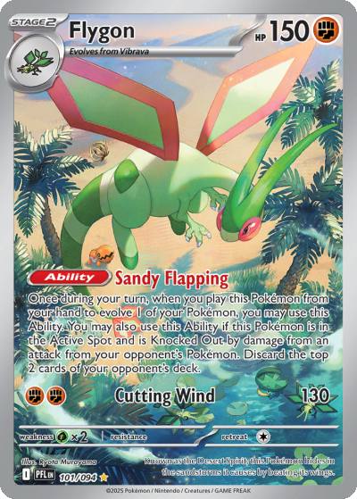 Flygon 101/94 Phantasmal Flames Pokemon card