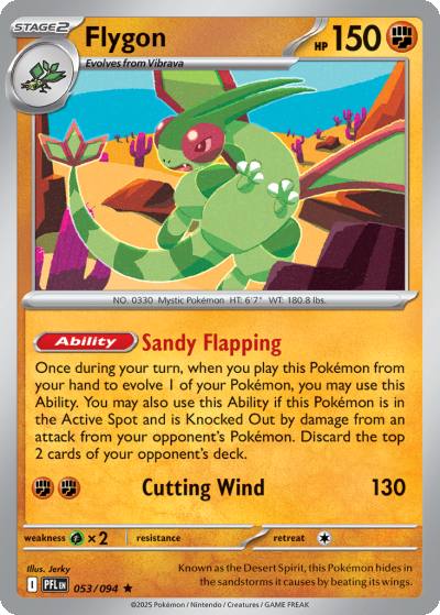 Flygon 53/94 Phantasmal Flames Pokemon card
