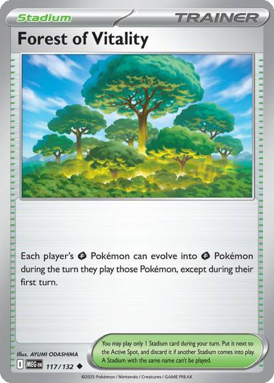 Forest of Vitality 117/132 Mega Evolution Pokemon card
