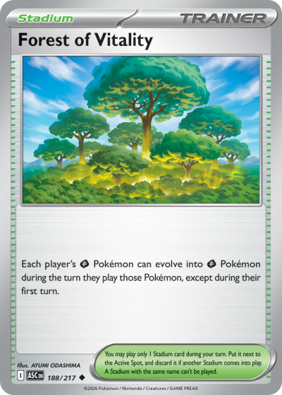 Forest of Vitality 188/217 Ascended Heroes Pokemon card