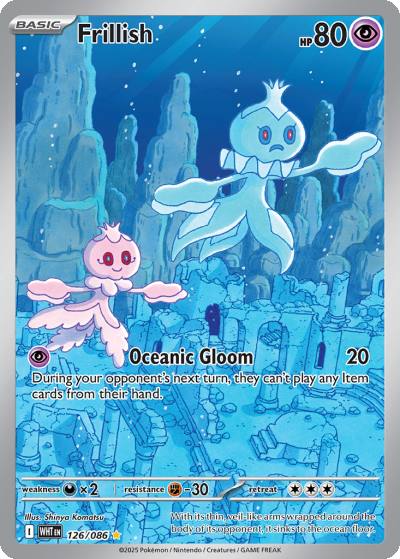 Frillish 126/86 White Flare Pokemon card