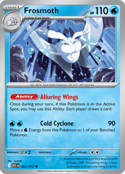 Frosmoth 53/217 Ascended Heroes Pokemon card
