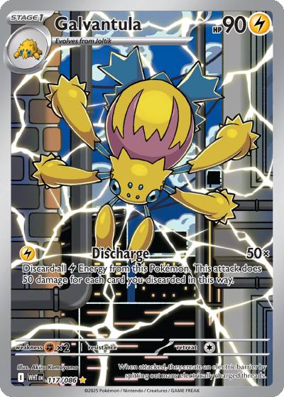 Galvantula 117/86 White Flare Pokemon card