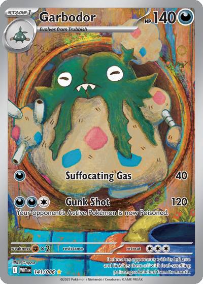 Garbodor 141/86 White Flare Pokemon card