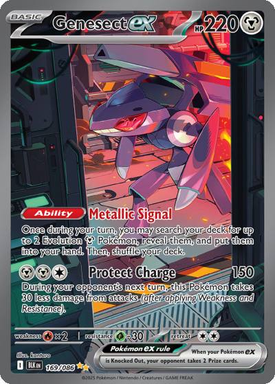 Genesect ex 169/86 Black Bolt Pokemon card